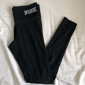 PINK VS Black Mesh Cotton Leggings Xs